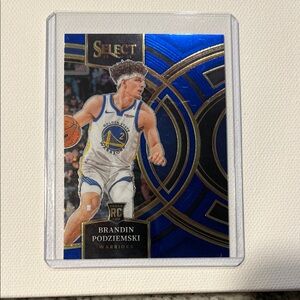 2023-24 Brandin Podziemski (RC) Panini Select Blue #104